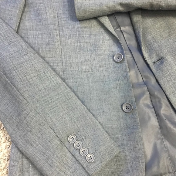 FOREVER 21 MEN Light Blue Gray Stylish Work Blazer - Picture 5 of 7